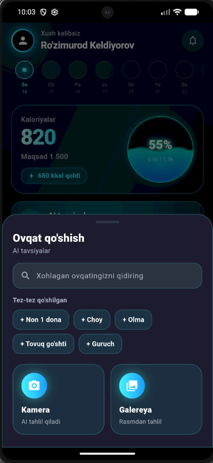 Ovqat qo'shish